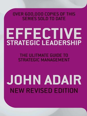 cover image of Effective Strategic Leadership (New Revised Edition)